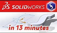 SolidWorks - Tutorial for Beginners in 13 MINUTES! [ COMPLETE ]
