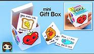 How to Make a mini I LOVE You Gift Box ❤️ Easy DIY Paper Craft