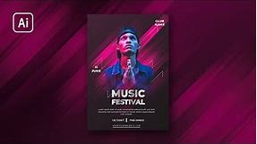 Music Festival Poster | Adobe Illustrator Tutorial