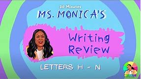 Preschool Writing & Tracing Review - Letters H - N (Part 2)