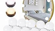 HELOIE Led Vanity Mirror Lights,15Ft Vanity Lights for Makeup Dressing Mirror Lighting,10 Dimmable Bulbs,Adjustable Light Color & Brightness,USB Cable,Mirror not Included