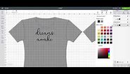 How to make a tee shirt design in Cricut Design Space
