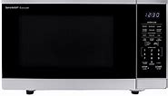 Sharp 1.4 Cu. Ft. Stainless Steel With Black Mirror Countertop Microwave Oven With Inverter Technology - SMC1465HM