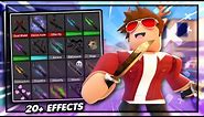 ALL KNIFE EFFECTS MONTAGE! (Murder Mystery 2)