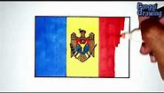 How to Draw The Flag of Moldova