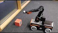 Mobile Manipulation: Six Axis Robot Arm on Omnidirectional Platform in a Pick and Place Task
