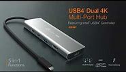 j5create USB4® Dual 4K Multi-Port Hub | Model: JCD401