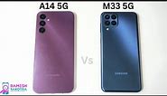 Samsung Galaxy A14 5g vs Galaxy M33 5g SpeedTest and Camera Comparison