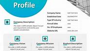 One Pager Company Profile PowerPoint Slide | Kridha Graphics