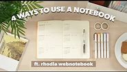4 Ways to Use a Rhodia Notebook 📓 Students, Artists, and More!