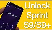 Unlock Sprint Galaxy S9, S9 Plus & Note 9 Remotely Via USB in 10-30 Min Permanent Solution