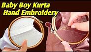 Baby Boy Kurta Hand Embroidery | Kid Kurta Design | Baby Boy Kurta Hand Work #kurta #handembroidery