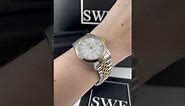 Rolex Datejust Steel Yellow Gold White Dial Mens Watch 16233 Review | SwissWatchExpo