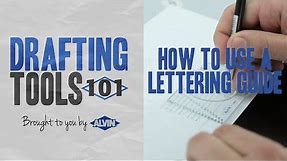 Drafting Tools 101 - Learn How to Use a Lettering Guide (Ames Lettering Guide)