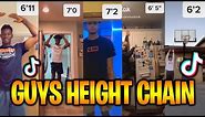 Boy's Height Chain on TikTok (5'5 - 7'3) TikTok Height Challenge