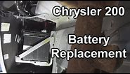 Chrysler 200 (2011-2014) - New Battery Install