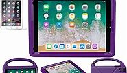 SUPLIK Kids Case for iPad 5th/6th Generation (9.7-inch, 2017/2018), iPad Air 2 Case with Screen Protector, iPad Pro 9.7 Durable Shockproof Protective Cover with Handle Stand for Kids, Purple
