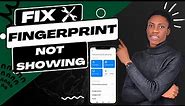 How To Fix FINGERPRINT NOT SHOWING in Settings | Troubleshooting Fingerprint Option missing Android
