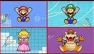Super Paper Mario - Death Compilation (Wii)