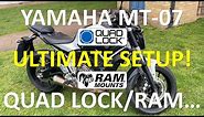 E2 - Yamaha MT-07/FZ-07 - The ultimate Quad Lock and RAM phone holder setup...