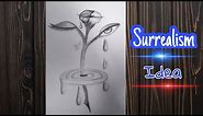 Surrealism | How to Draw SURREALISM Art for Beginners |Easy Drawing Idea