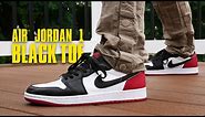 Air Jordan 1 Low Black Toe REVIEW & On Feet