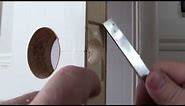 how to drill new door knob | for the beginner