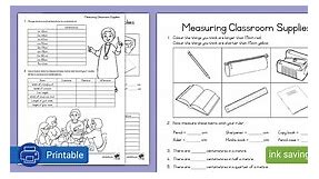 Measuring Classroom Supplies