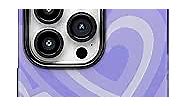 Casely iPhone 14 Pro Case | Compatible with MagSafe | Love Song | Lavender Heart Case