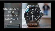 Unboxing & First Impression - IWC Pilot's Automatic 36