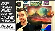 PSYCHEDELIC GALAXY - SPRAY PAINT ART TUTORIAL