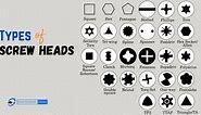 30 Different Types of Screw Heads and Their Uses