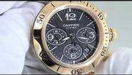Cartier Pasha Seatimer W301980M 18K Rose Gold & Ceramic Automatic Men's Watch | Chronostore