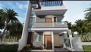 Two Storey House Design 60 sqm Lot Area with Pool