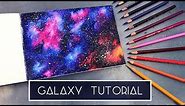 How to Draw a Galaxy | Coloured Pencil Tutorial