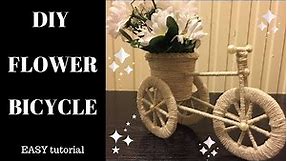 DIY flower bicycle/flower basket