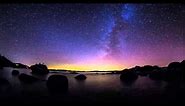 4K Resolution Time Lapse of The Milky Way over Lake Tahoe