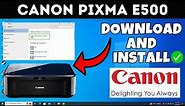 How To Download & Install Canon PIXMA E500 Printer Driver in Windows Laptop /PC