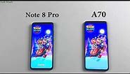 SAMSUNG A70 vs Redmi Note 8 Pro | Speed Test Comparison