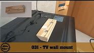 Super easy DIY TV wall mount