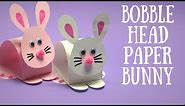 Bobble Head Paper Bunny | Easter Craft Ideas