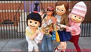 V#172 HSKY Despicable Me Girls checking out Minion Valentine Card Universal Hollywood 2015 HD