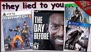 games that severely lied to players...