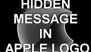 Apple Logo Hidden Message!