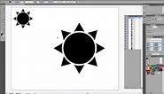 Create a Sun Icon in Illustrator using the Transform Tool