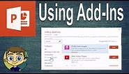 Using PowerPoint Add-Ins