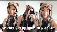 How to Crochet Earflap Hat with Bear Ears