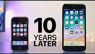 First iPhone 10 Years Later (iOS 1.0 vs 11.0)