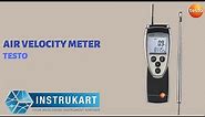 Testo 425 Air Velocity Meter | Expandable Thermal Flow Probe | Air Flow Velocity range: 0 to +20 m/s