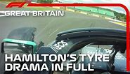 Lewis Hamilton's Tyre Drama In Full, With Radio | 2020 British Grand Prix